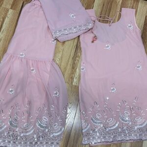 Traditional Women pink designer Gharara Suit